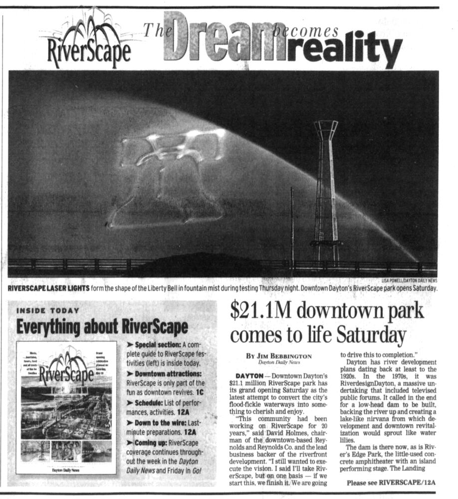 PHOTOS: Remembering when RiverScape MetroPark opened 20 years ago