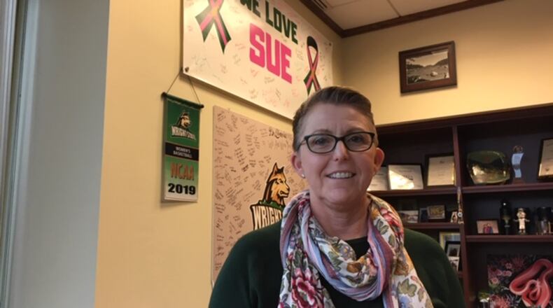 Susan Edwards, eighth president of Wright State University. THOMAS GNAU/STAFF