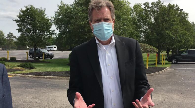 Rep Mike Turner and Rep John Carter visit WPAFB Monday