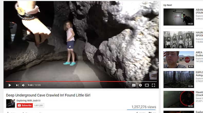 The little girl was distraught, but eventually reunited with her parents.