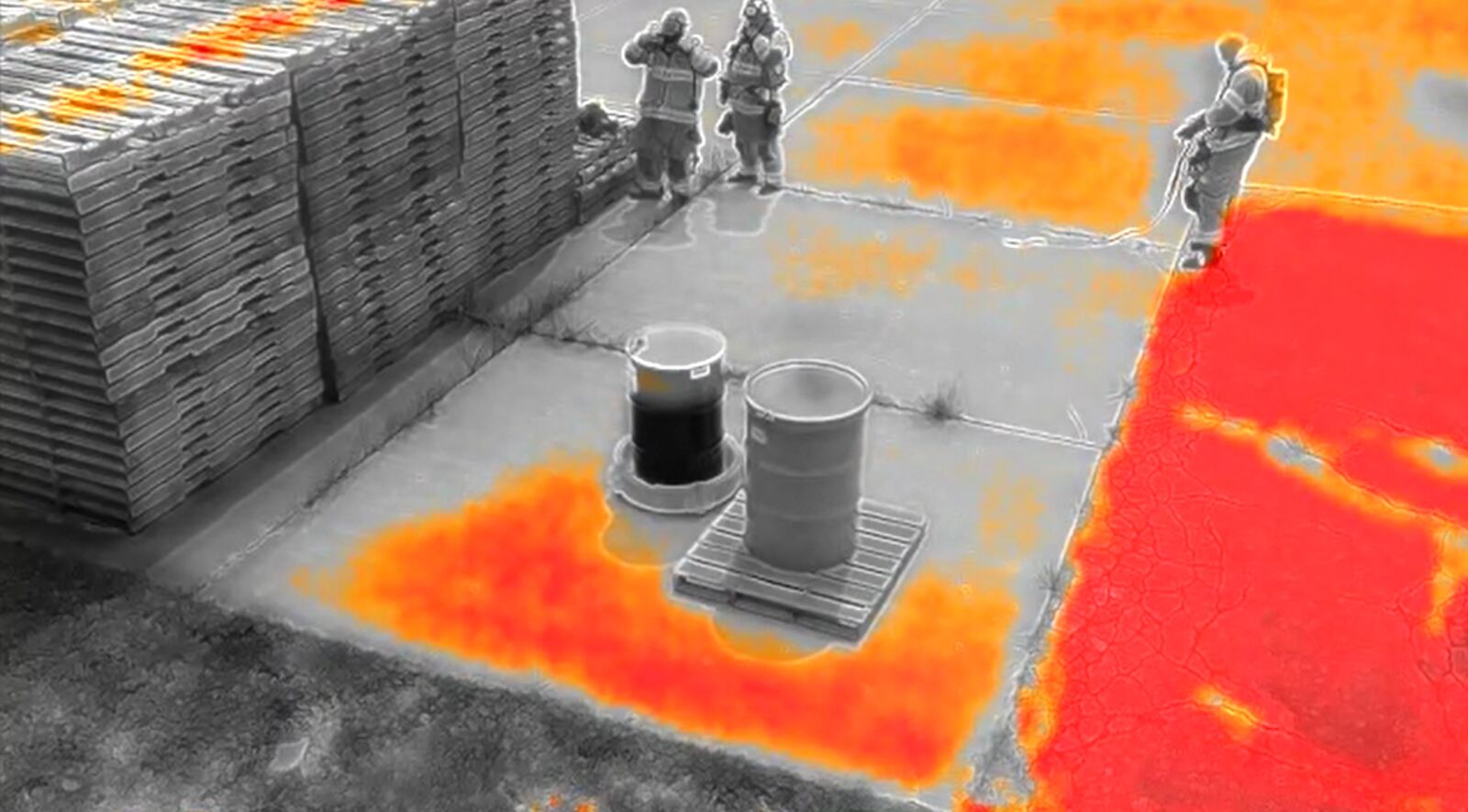 Vandalia police and fire departments use drones for night missions.