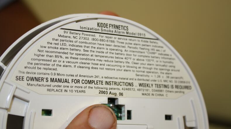 Kidde has issued a recall on their fire/carbon monoxide alarms. CONTRIBUTED