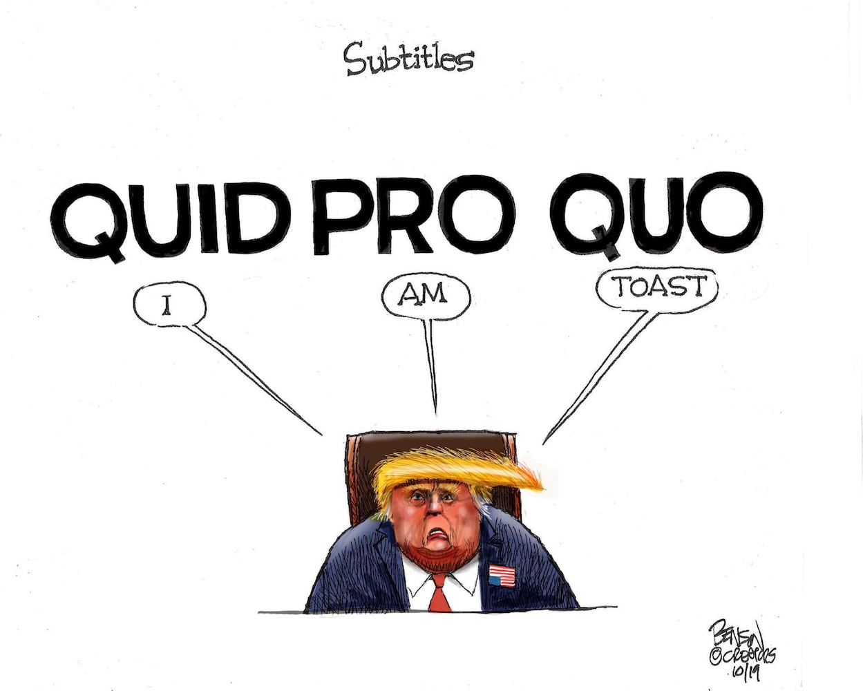 Week in cartoons: Impeachment inquiry, China and more