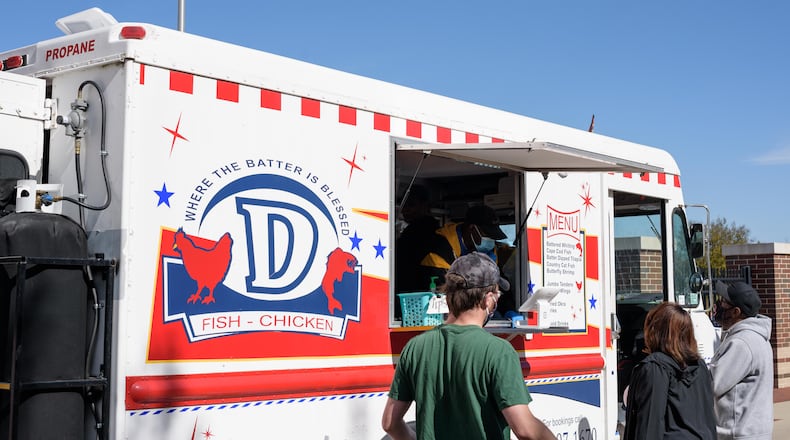 D fish D chicken is one of 30 food trucks that will be at The Montgomery County Food Truck Rally on Saturday, Aug. 3. TOM GILLIAM/CONTRIBUTING PHOTOGRAPHER