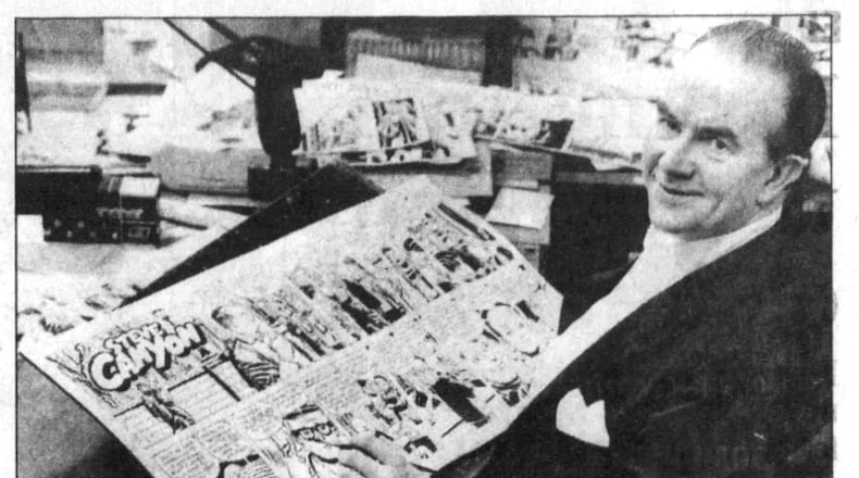 Milton Caniff, the creator of "Steve Canyon" comic strip. DAYTON DAILY NEWS ARCHIVES