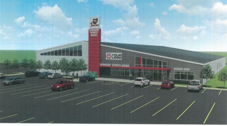 A rendering of the proposed 937 Hoop Dreams complex in Fairborn. Contributed.