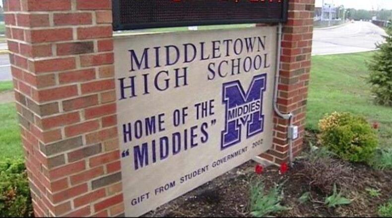 Middletown High School was on a brief lockdown this morning after a female student brought a knife into the building, according to school officials.