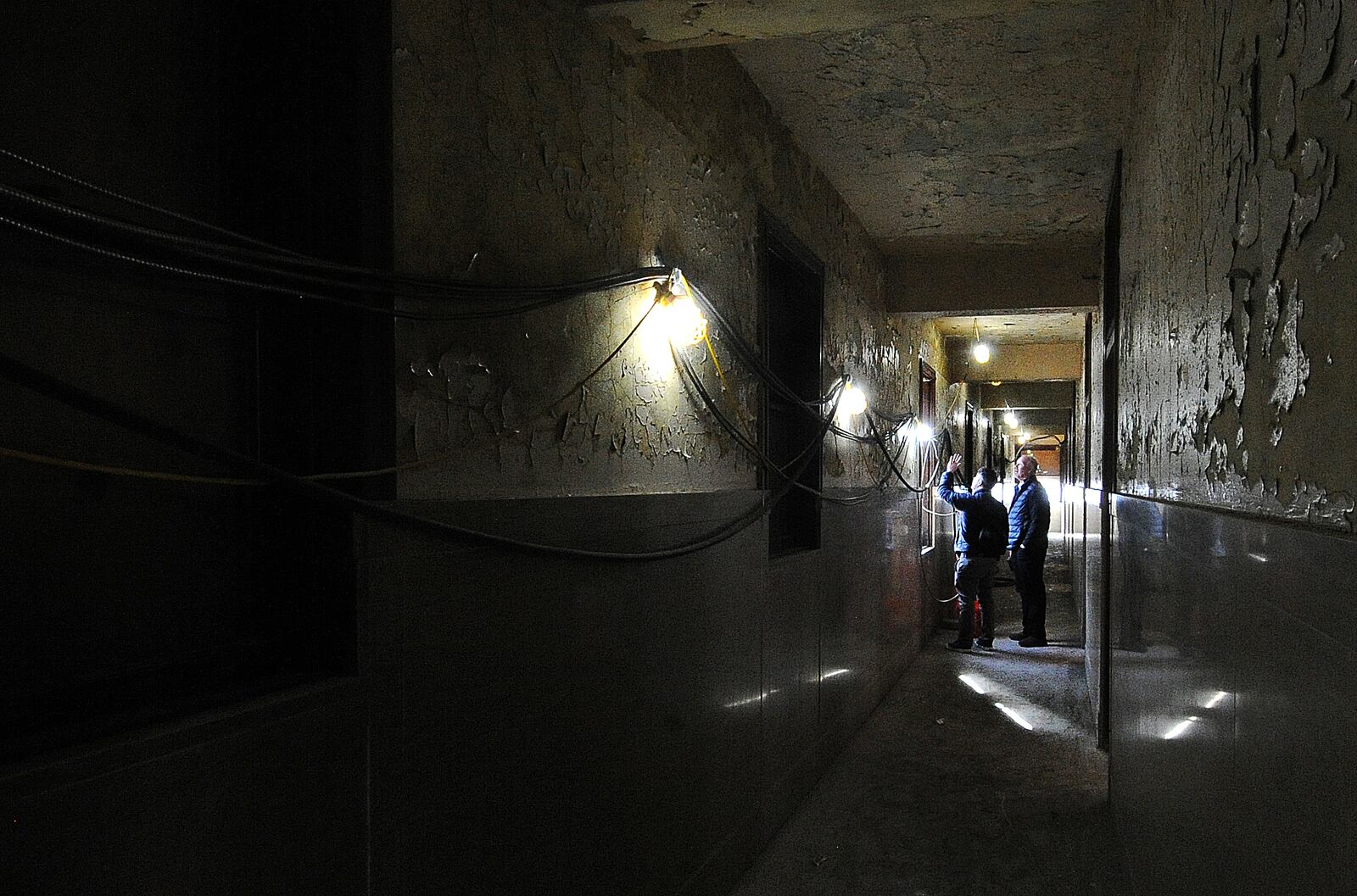 Work continues on phase 2 of the Dayton Arcade. MARSHALL GORBY\STAFF