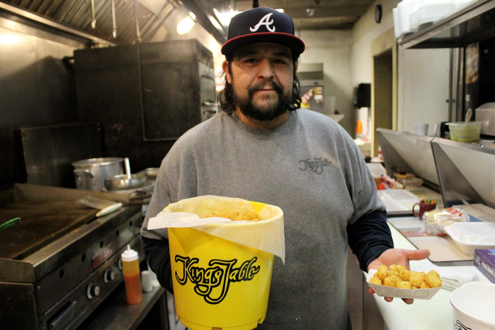 Kings Table cook Mitch Szakal says the restaurant sells 30,000 to 40,000