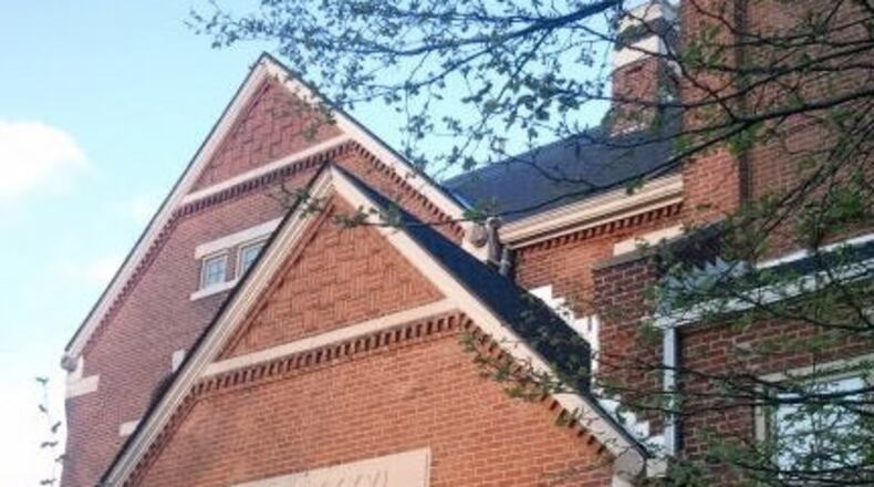 The front of the Hawthorne School Apartments in McPherson