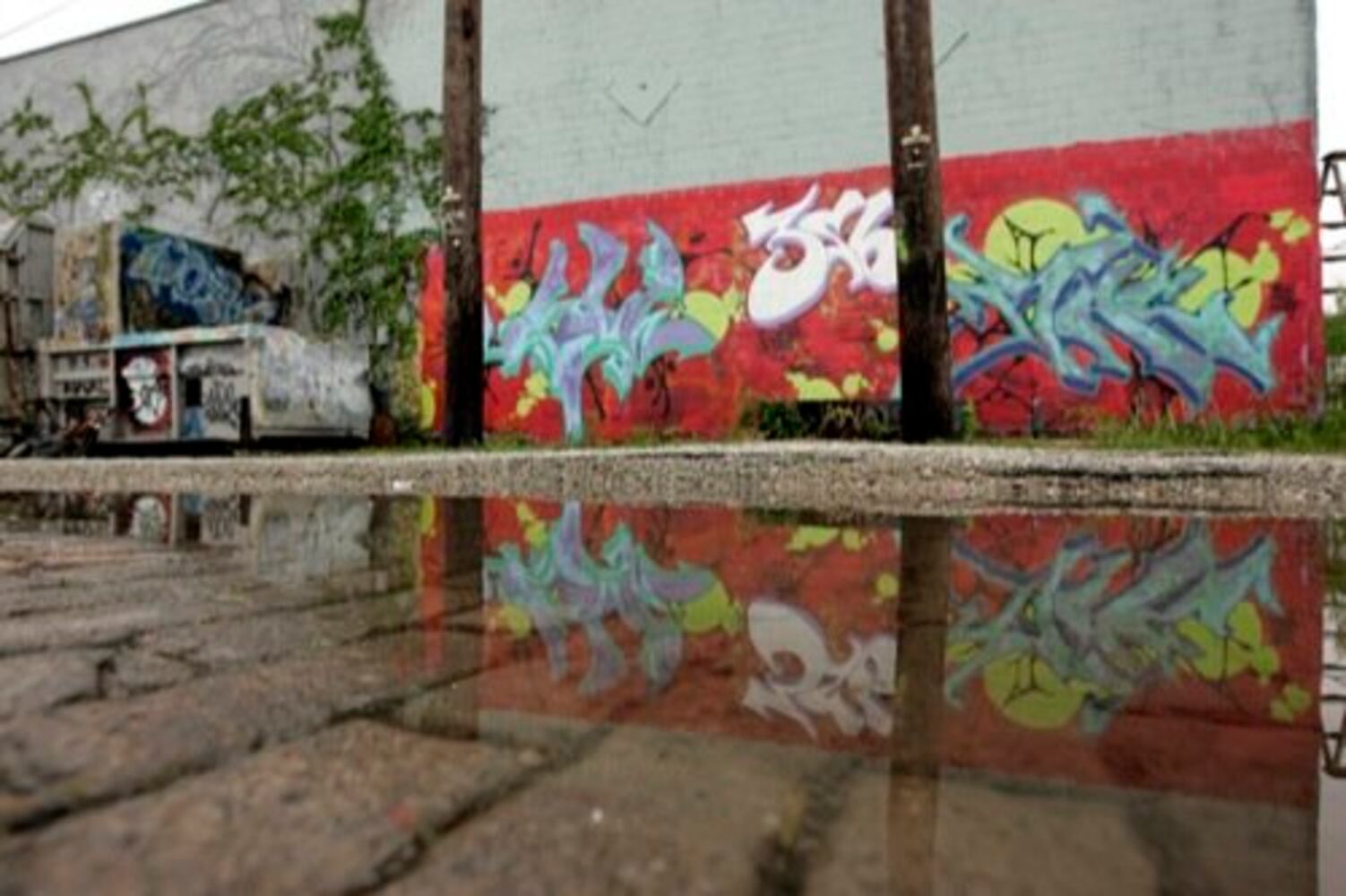 Legal graffiti by area artists