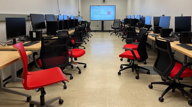 A lab at Central State University created for training in semiconductor processing. THOMAS GNAU/STAFF