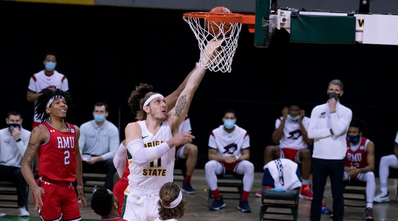 Wright State's Loudon Love scored a career-high 34 points in Saturday's win over Robert Morris. Joseph Craven/Wright State Athletics