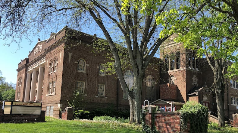 The University of Dayton wants to convert former South Park United Methodist Church property into a medical facility. CORNELIUS FROLIK / STAFF
