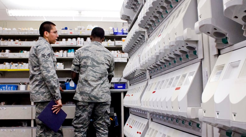 Military families using on-base pharmacies have begun to see their prescriptions out of stock or rationed. STAFF