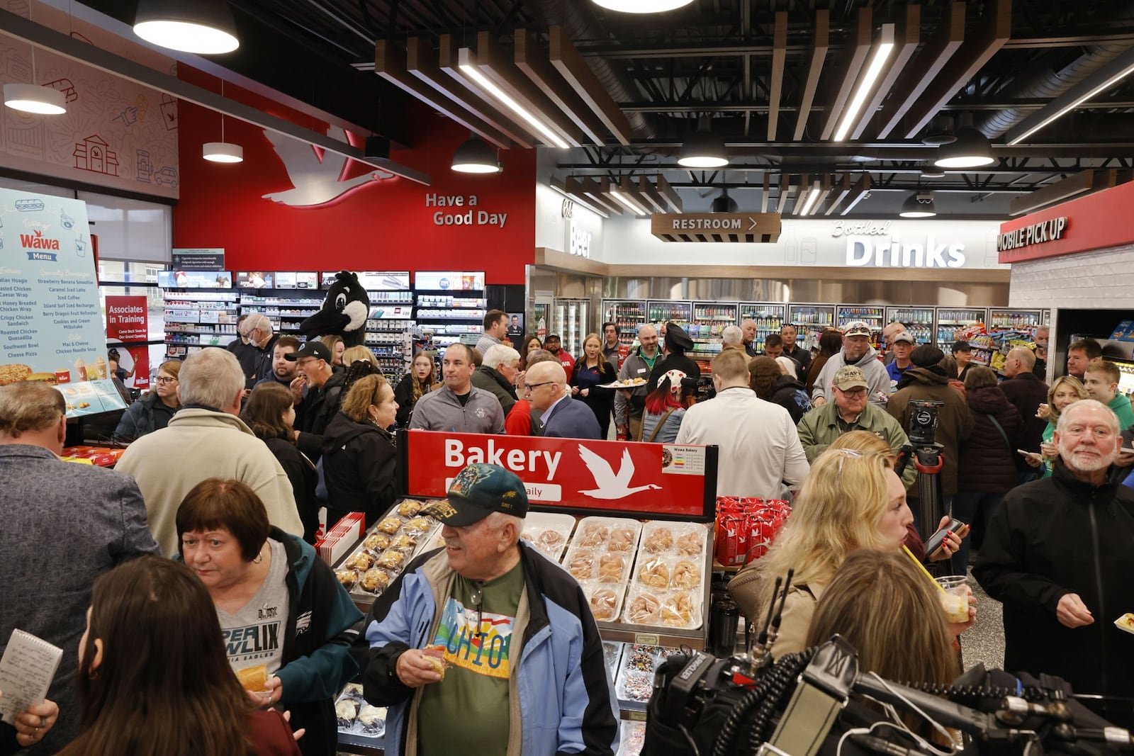 A VIP event was held Tuesday, April 15, 2025 for Ohio's first Wawa on Cincinnati Dayton Road in Liberty Township. NICK GRAHAM/STAFF