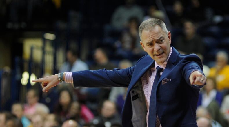 WSU men’s basketball coach Scott Nagy. Wright State defeated host Toledo 77-69 in a men’s college basketball game on Sat., Dec. 16, 2017. MARC PENDLETON / STAFF