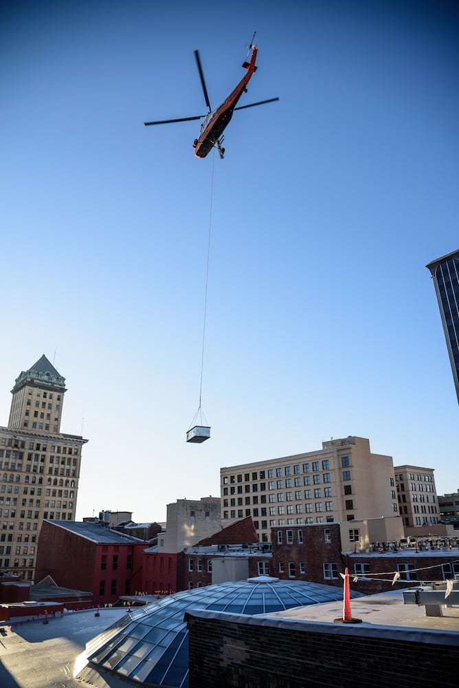 PHOTOS: Special delivery to Dayton Arcade