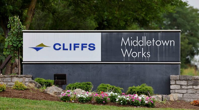 Cleveland Cliffs, which owns and operates the Middletown Works, reported better second-quarter results this year compared to the same time in 2021, the company announced Friday. NICK GRAHAM/STAFF