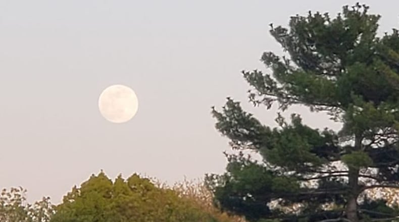 Last supermoon of the year over  Miami Valley.