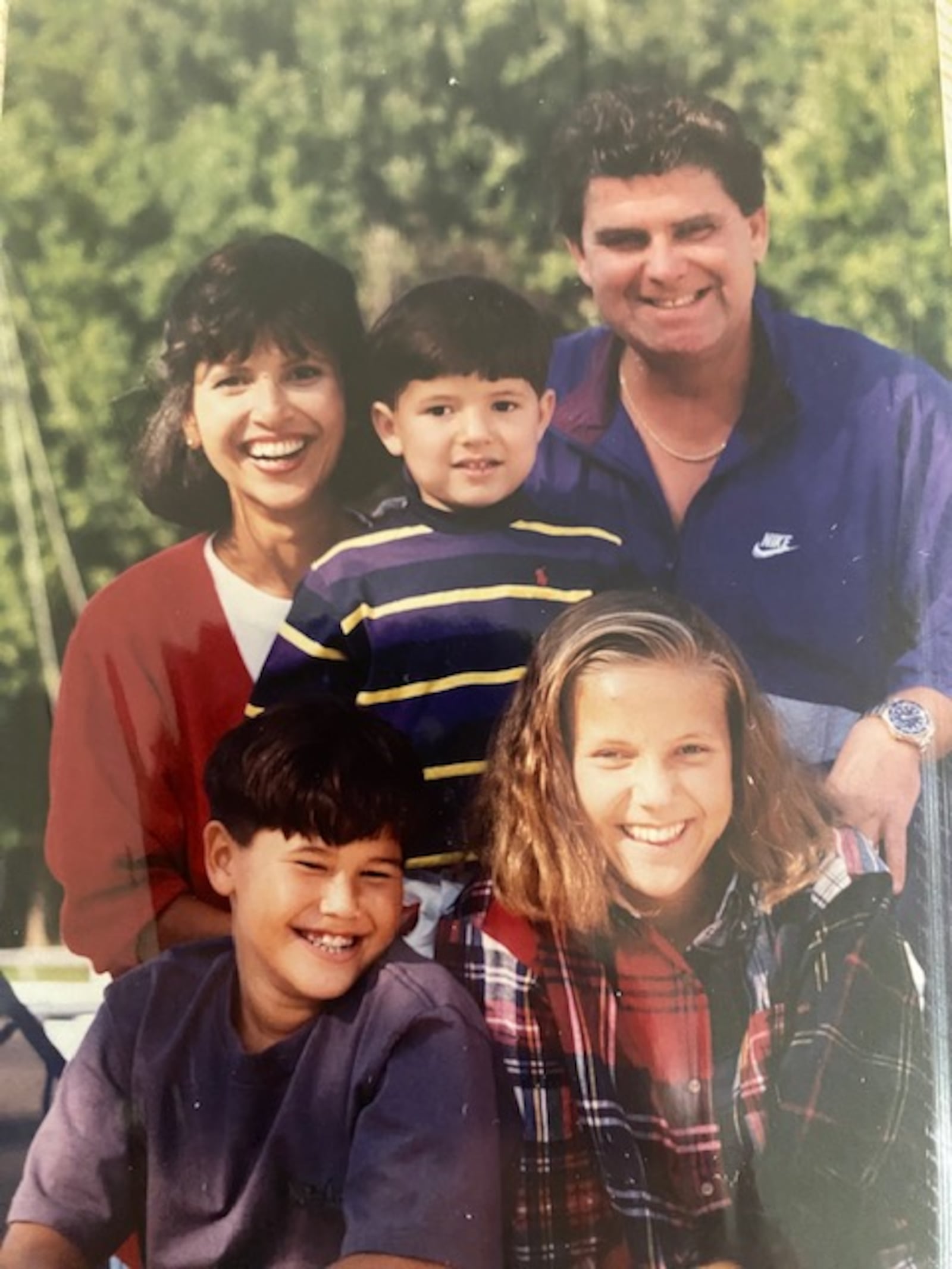 The LaForce family when Blake was three years old. (Back row) Blake flanked by mom, Linda; and dad Mark. (Front) brother John and sister Lauren. CONTRIBUTED PHOTO