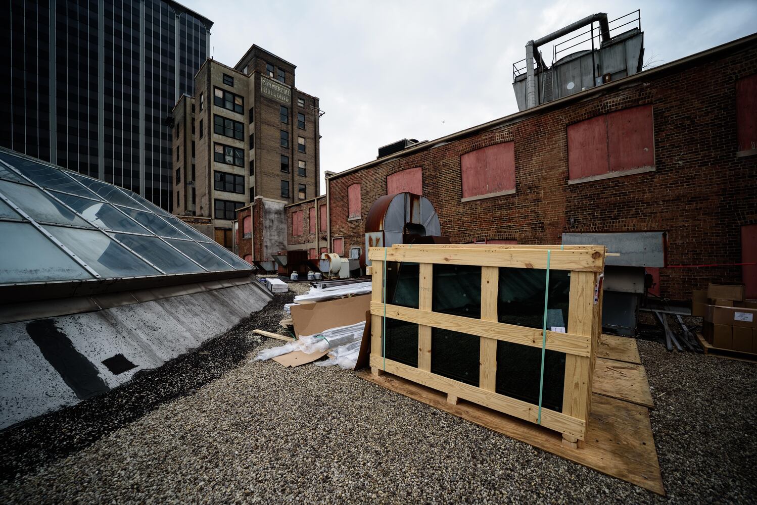 PHOTOS: Behind the scenes on the first day of construction at The Dayton Arcade