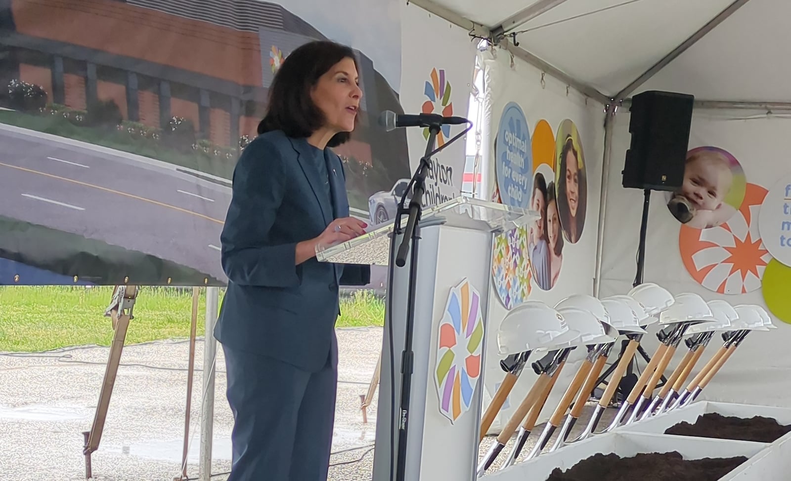 Debbie Feldman, CEO of Dayton Children's, talks about the efforts it took to bring a new pediatric urgent care to West Dayton. SAM WILDOW/STAFF
