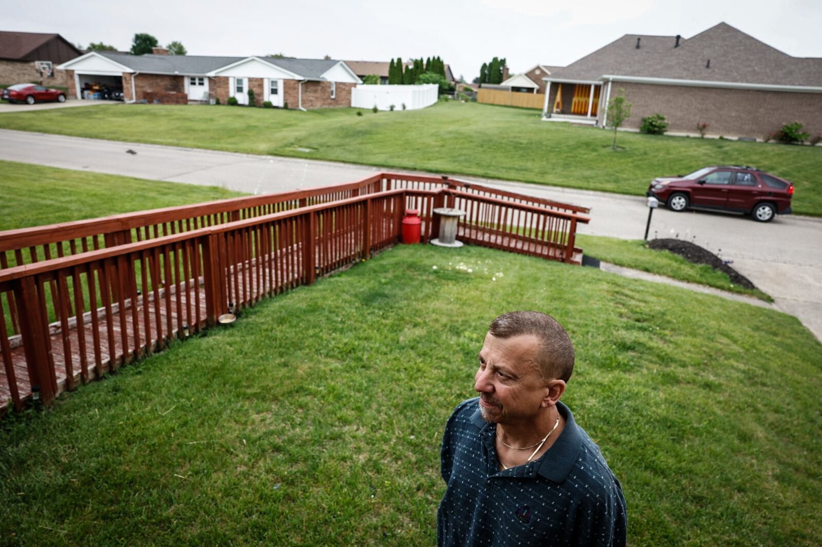 Danny Master's pick-up truck was picked-up by the Memorial Day tornado five years ago and thrown into the street in front of his house in the Spicer Heights plat in Beavercreek. JIM NOELKER/STAFF