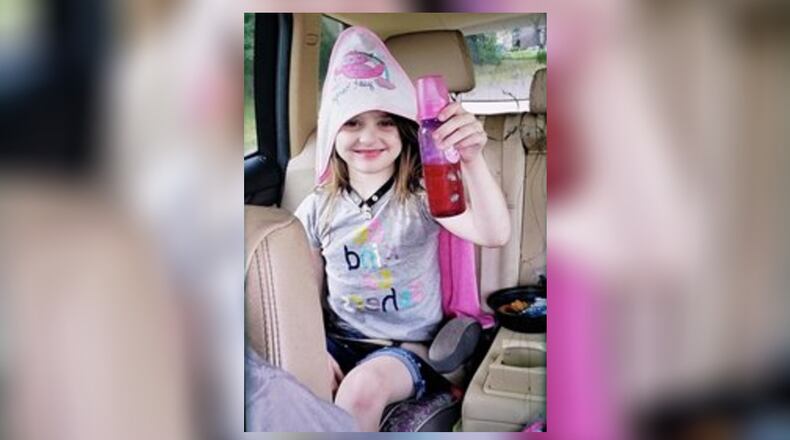 An Endangered Missing Child Alert was issued for 5-year-old Ana Burke who was last seen in Canton on Nov. 11, 2021. She is believed to be with 36-year-old Jonathan Stinnett. Photo courtesy the Ohio Attorney General's Office.