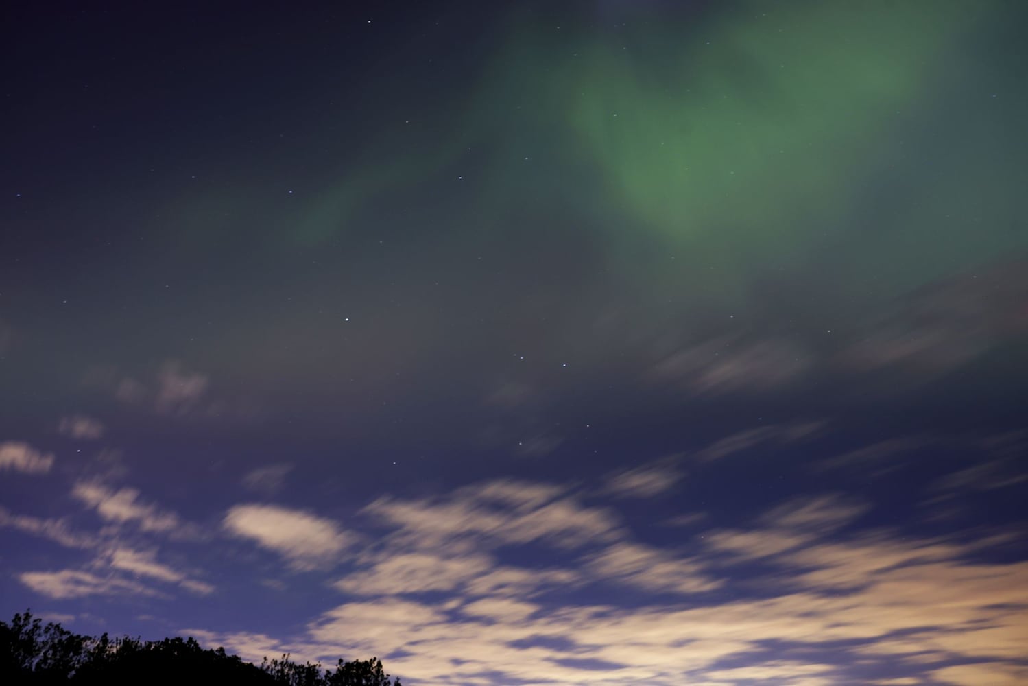 Northern lights seen from Madison Twp., Butler County
