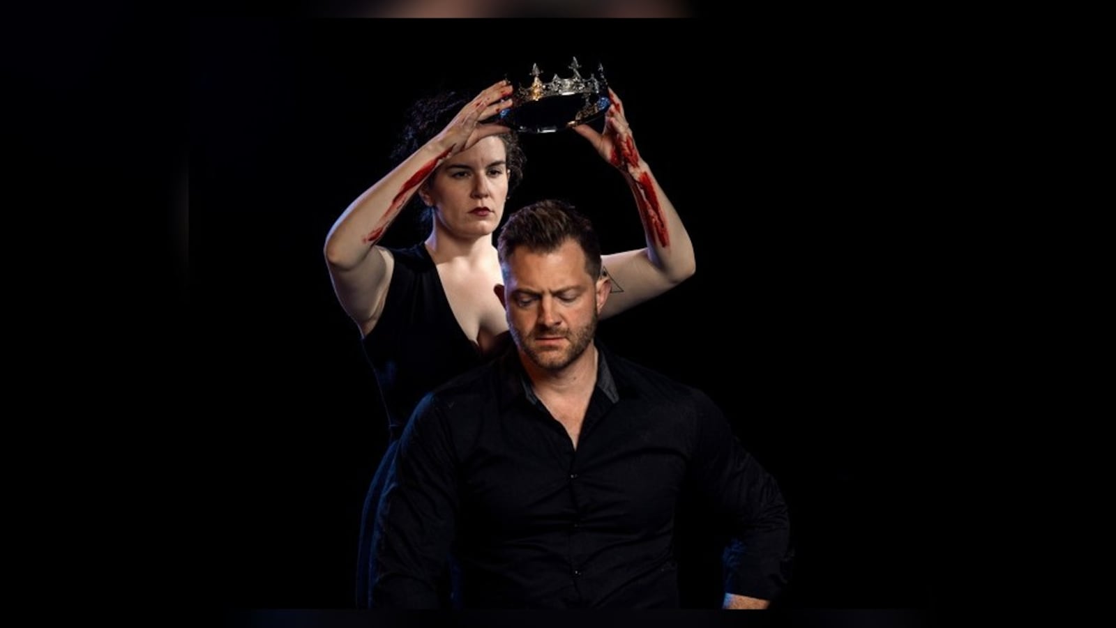 Bess Kaye (Lady Macbeth) and Andrew Mitakides (Macbeth) of Gem City Groundlings. The theater troupe will present "Macbeth" in June at Levitt Pavilion. Photo by Matt Silver