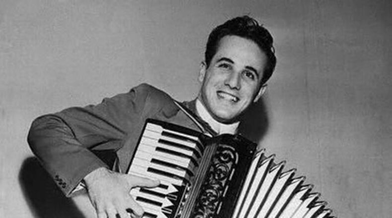 Famous accordion player Dick Contino, who died at the age of 87.