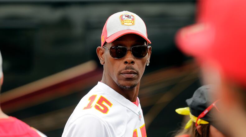 FILE - Pat Mahomes, father of Kansas City Chiefs quarterback Patrick Mahomes, arrives to Mile High Stadium prior to an NFL football game against the Denver Broncos, Oct. 1, 2018, in Denver. (AP Photo/Jack Dempsey, File)