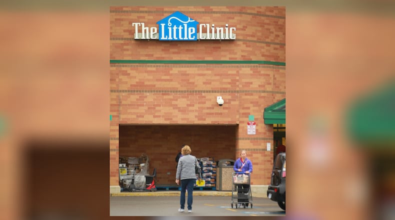 Kroger Little Clinic at 2115 E Dorothy Ln, Kettering. JIM WITMER / STAFF