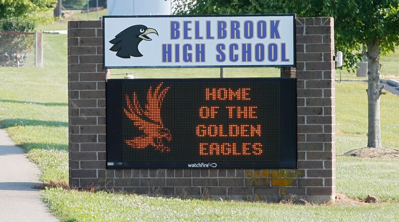 Bellbrook High School on Upper Bellbrook Road in Sugarcreek Township. TY GREENLEES / STAFF