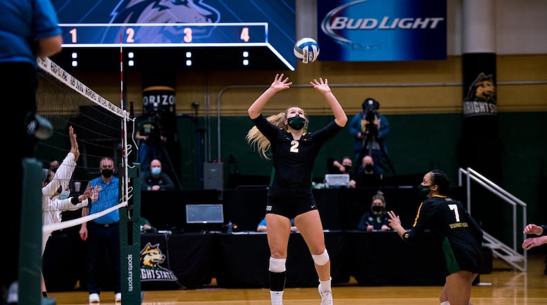 Wright State's Lainey Stephenson (2) against Cleveland State earlier this season. Joseph Craven/Wright State Athletics