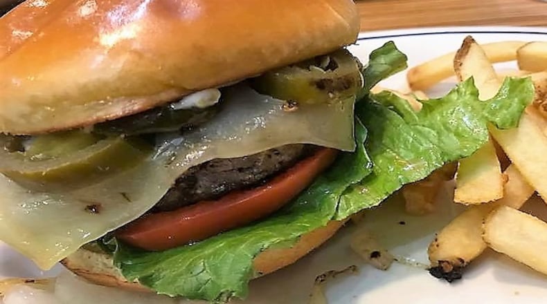 The Jalapeno Kick burger at "IHOb." (Robert Philpot/Fort Worth Star-Telegram/TNS)