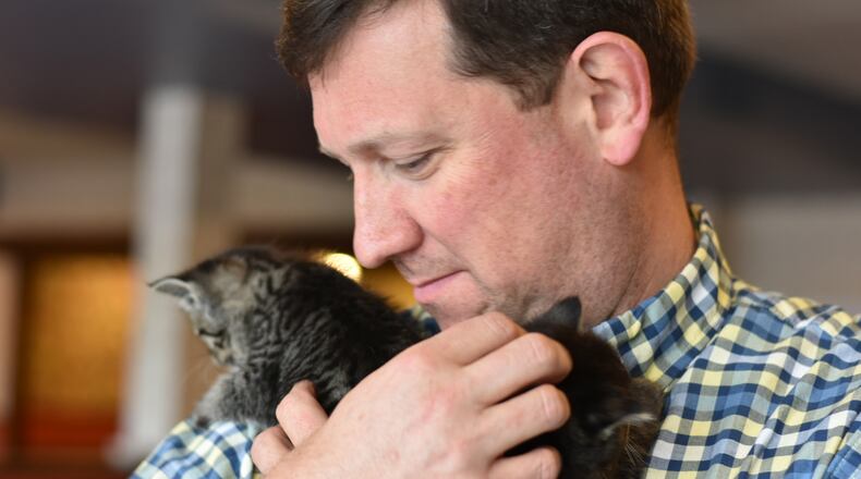 Fairborn City Manager Rob Anderson recently announced the StreetCats cat cafe. The initiative is design to help address the city's stray and homeless cat issues. Photo: The City of Fairborn.