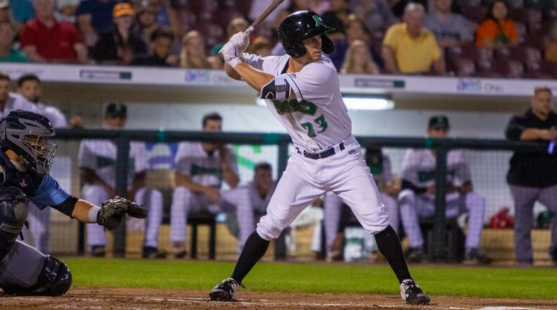 Reds first-round draft pick Matt McLain playing for the Dayton Dragons in 2021. Jeff Gilbert/CONTRIBUTED