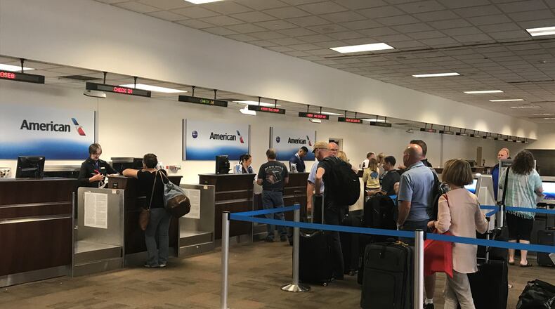 A 2020 photo at Dayton International Airport.