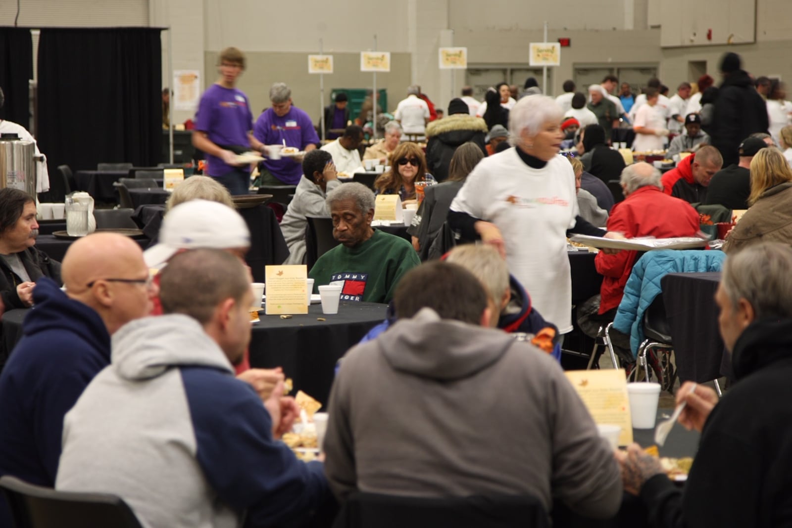 The annual event at the Dayton Convention Center offers a full holiday meal, live entertainment, and fellowship free of charge to all in the Miami Valley. FILE