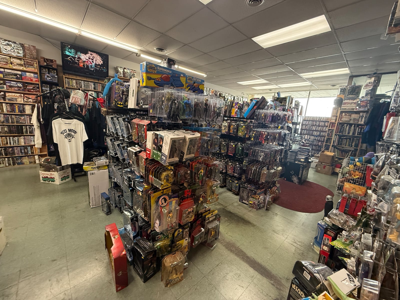 Huber Music and Video opened in 2009 and offers a wide selection of movies, games, music, toys and more. Photos by Alex Cutler