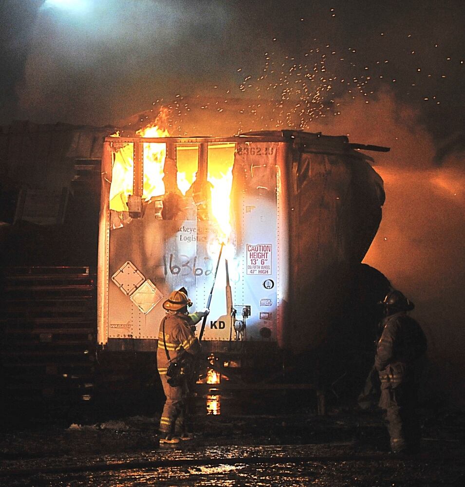 PHOTOS: Flames seen in BDL Supply fire in South Charleston