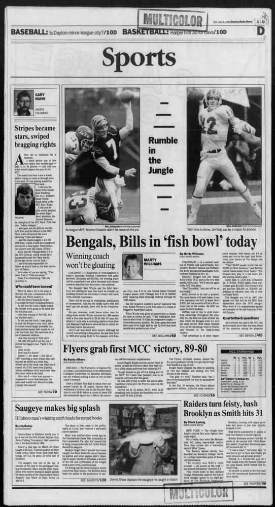 Dayton History Pages Bengals playoffs