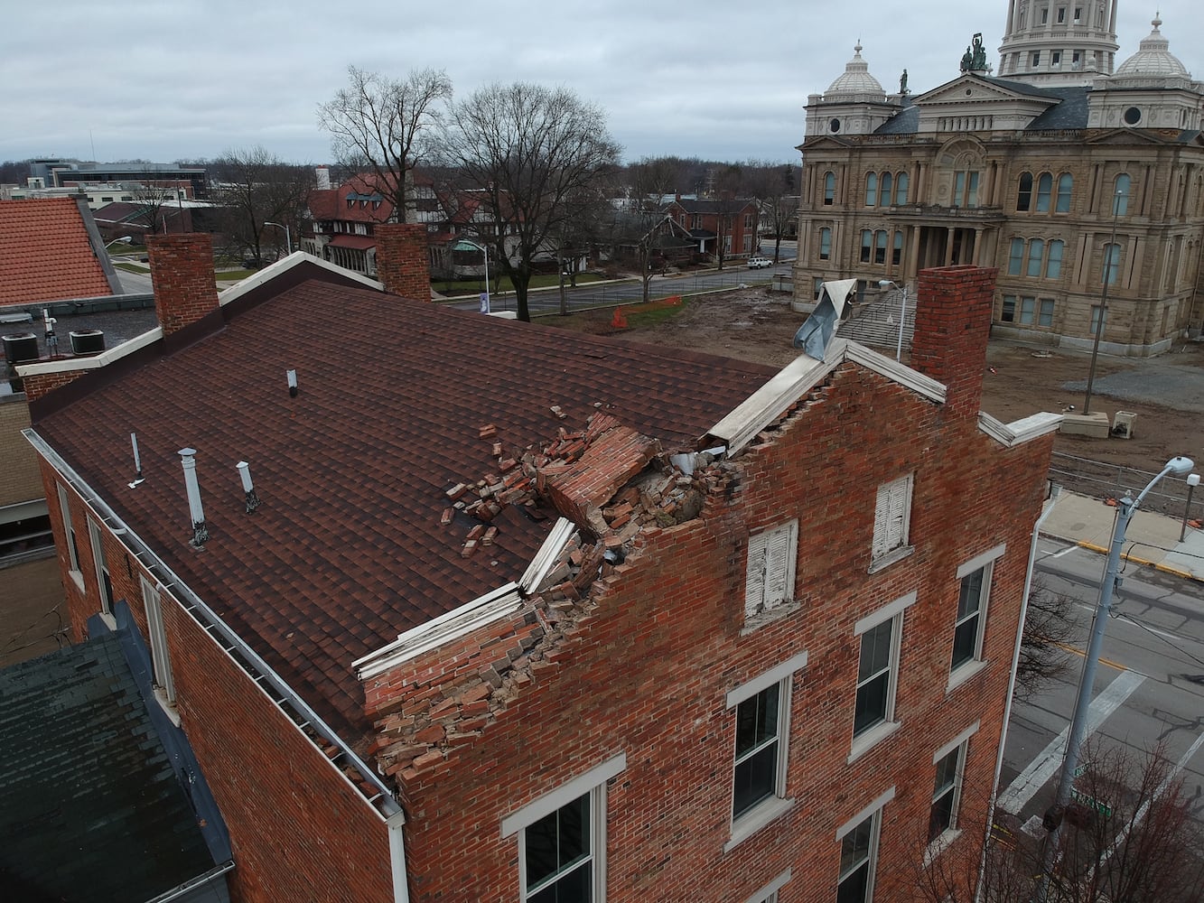PHOTOS: High winds cause heavy damage in Troy