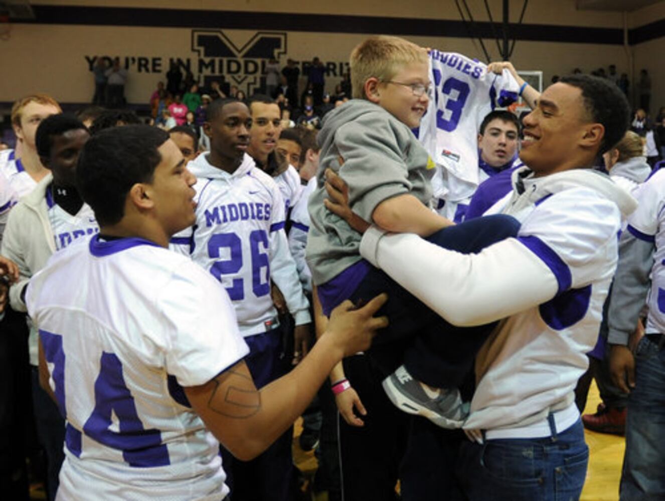 Middletown football pep rally