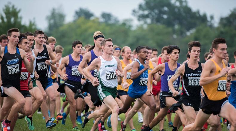 Wright State’s Nathan Dunn during the Queen City Invitational earlier this season. Joseph Craven/CONTRIBUTED