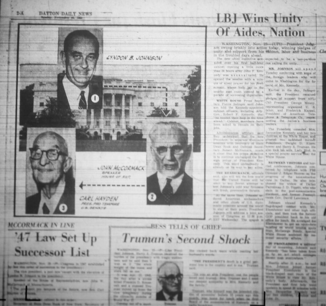 Presidential inauguration newspaper