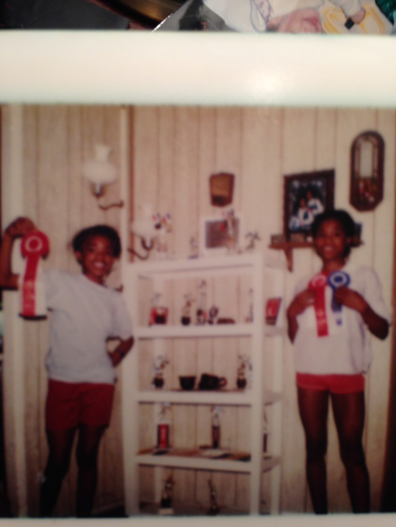 As young track girls Tomica Buford (left) and Tonja Buford. CONTRIBUTED