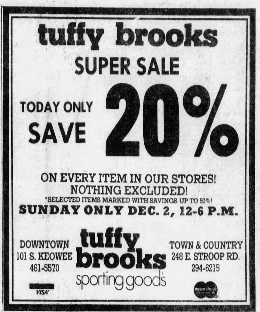 Town and Country shopping center advertisements